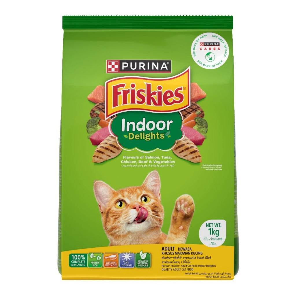 Friskies Cat Dry Food 1kg-2.5kg Indoor Delights 1kg