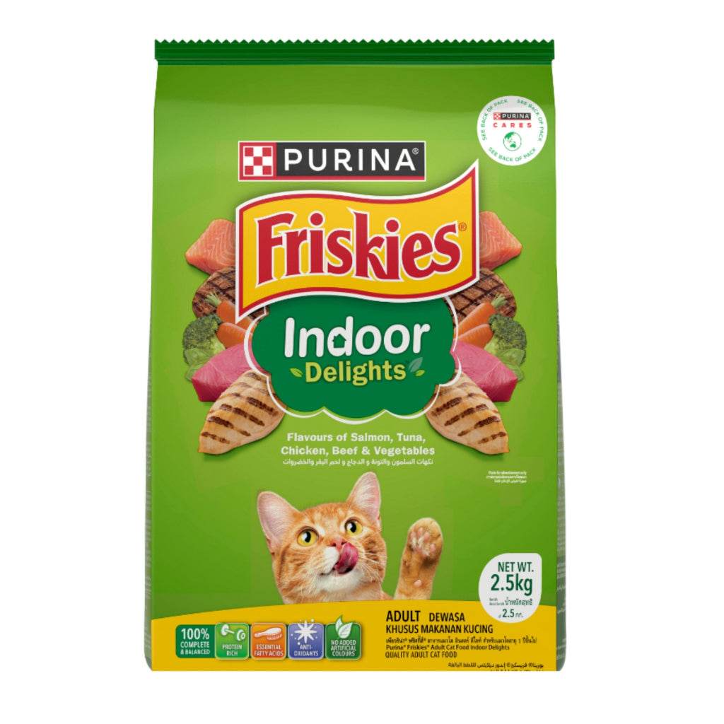 Friskies Cat Dry Food 1kg-2.5kg IndoorDelights 2.5kg