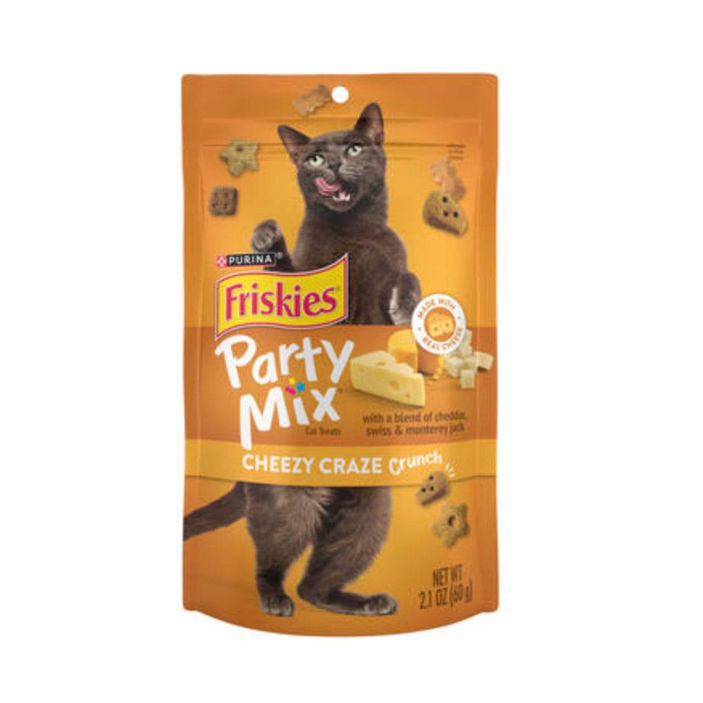 60g Friskies Party Mix Chicken Grilled Crunch Cat Food Cheezy Craze