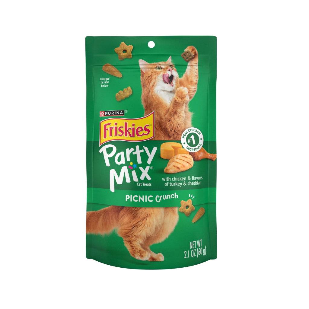 60g Friskies Party Mix Chicken Grilled Crunch Cat Food Picnic Crunch