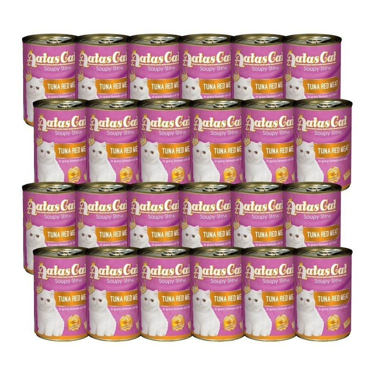 [Bundle of 24] Aatas Cat Soupy Stew Tuna Red Meat in Gravy 400g S: Tuna Red Meat