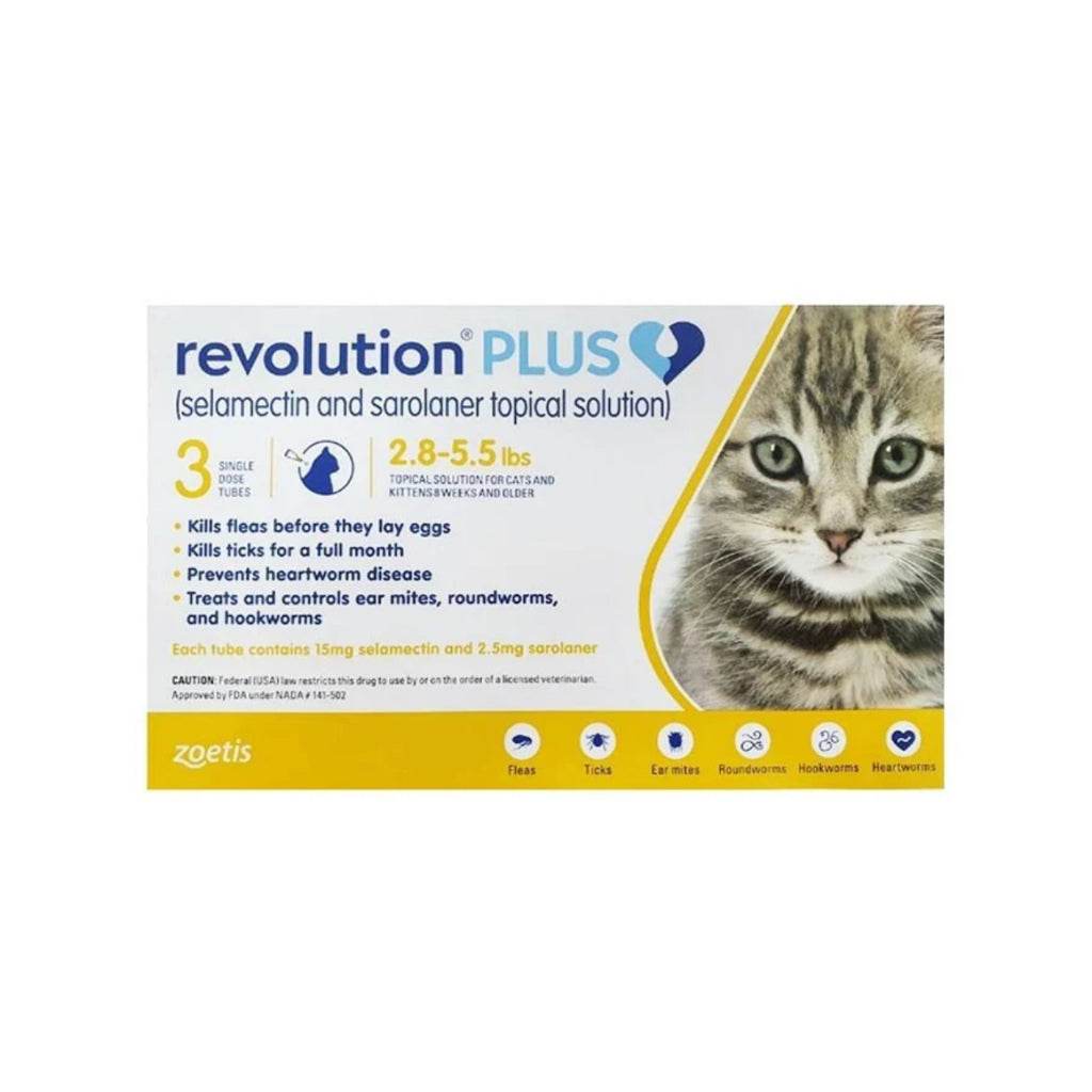 Revolution Plus for Pets – Flea, Tick & Heartworm Vet Treatment Rev Plus<2.5kgKitten
