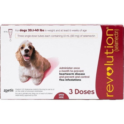 Revolution Plus for Pets – Flea, Tick & Heartworm Vet Treatment Dogs: 20.1-40kg Teal