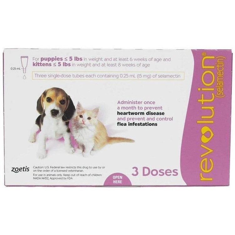 Revolution Plus for Pets – Flea, Tick & Heartworm Vet Treatment Kitten puppy: <2.5kg