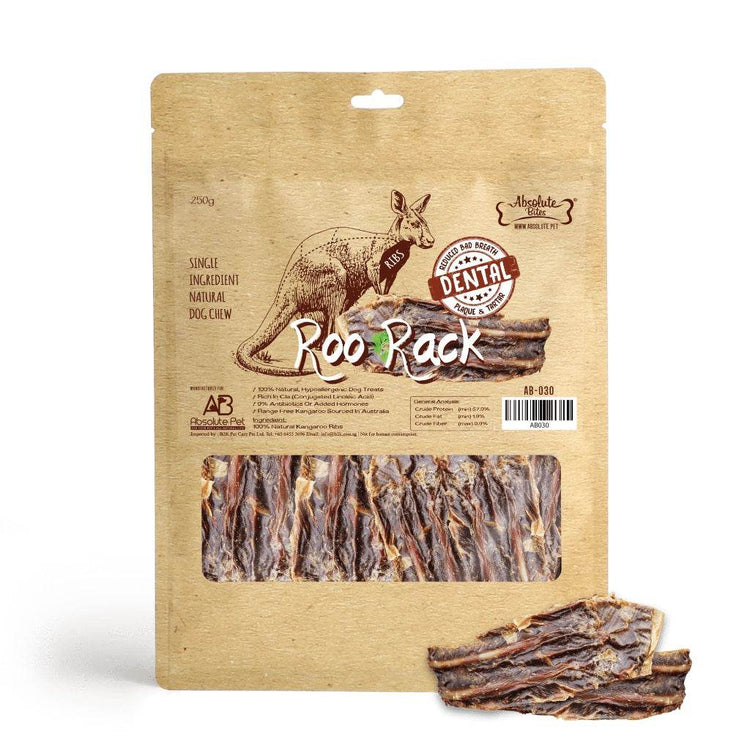 Absolute Bites Air Dried Cat & Dog Treats Dried Roo Racks