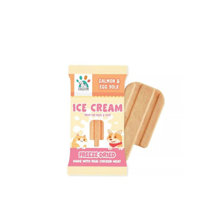 Singapaw Freeze Dried Ice Cream, Waffle & Muffin Salmon&EggTravelPack
