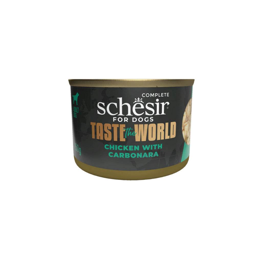 150g Schesir Taste the World Dog Canned Food Chicken w Carbonara