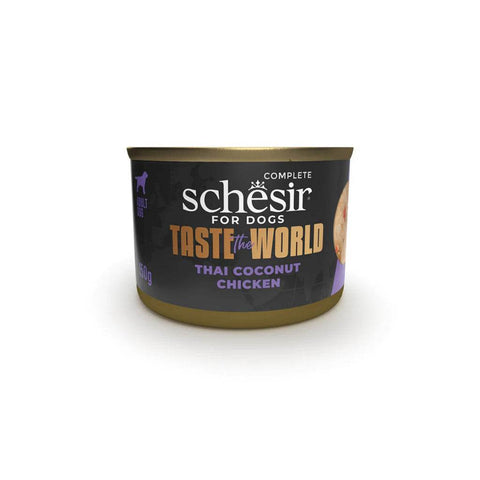 150g Schesir Taste the World Dog Canned Food Chicken Thai Coconut