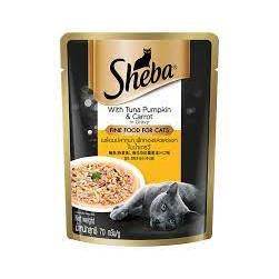 [Bundle of 24] Sheba Cat Wet Food Pouch 70g Tuna Pumpkin Carrot