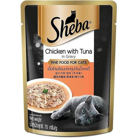 70g Sheba Cat Wet Food Pouch Chicken With Tuna