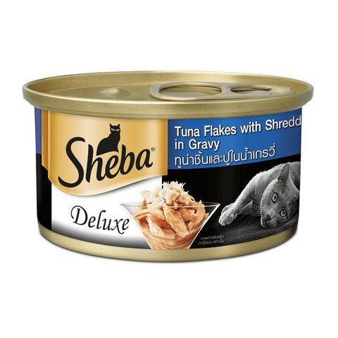 85g Sheba Premium Wet Cat Food Tuna Flakes w Crab