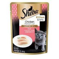[Bundle of 24] Sheba Cat Wet Food Pouch 70g Chicken (for Kitten)