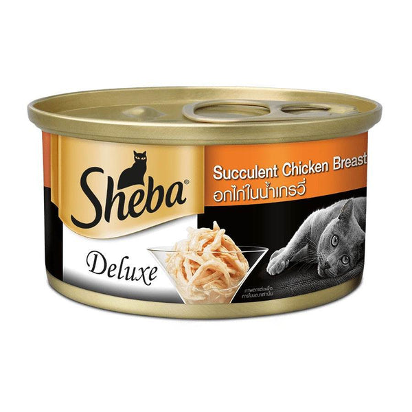 [Bundle of 24] Sheba Deluxe Cat Wet Food Can - Premium Meal and Natural Ingredients