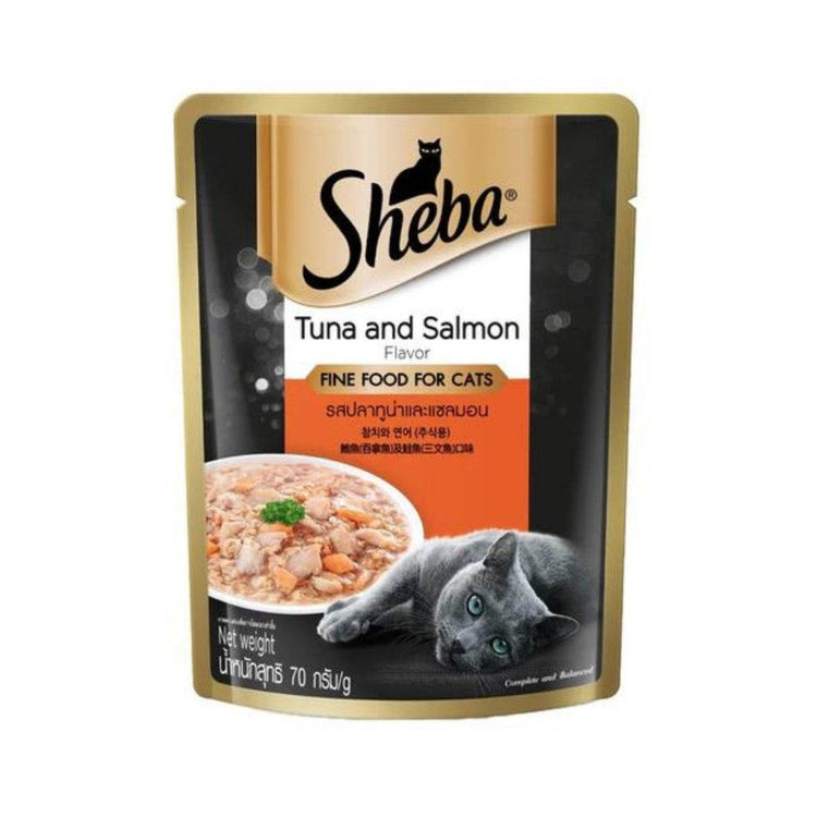70g Sheba Cat Wet Food Pouch Tuna Salmon