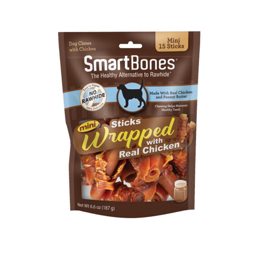 SmartTwist - Dental Chews Treats ChicWrapPButter 15pc