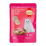 85g SmartHeart Wet Cat Food Pouch Chick Rice Cheese