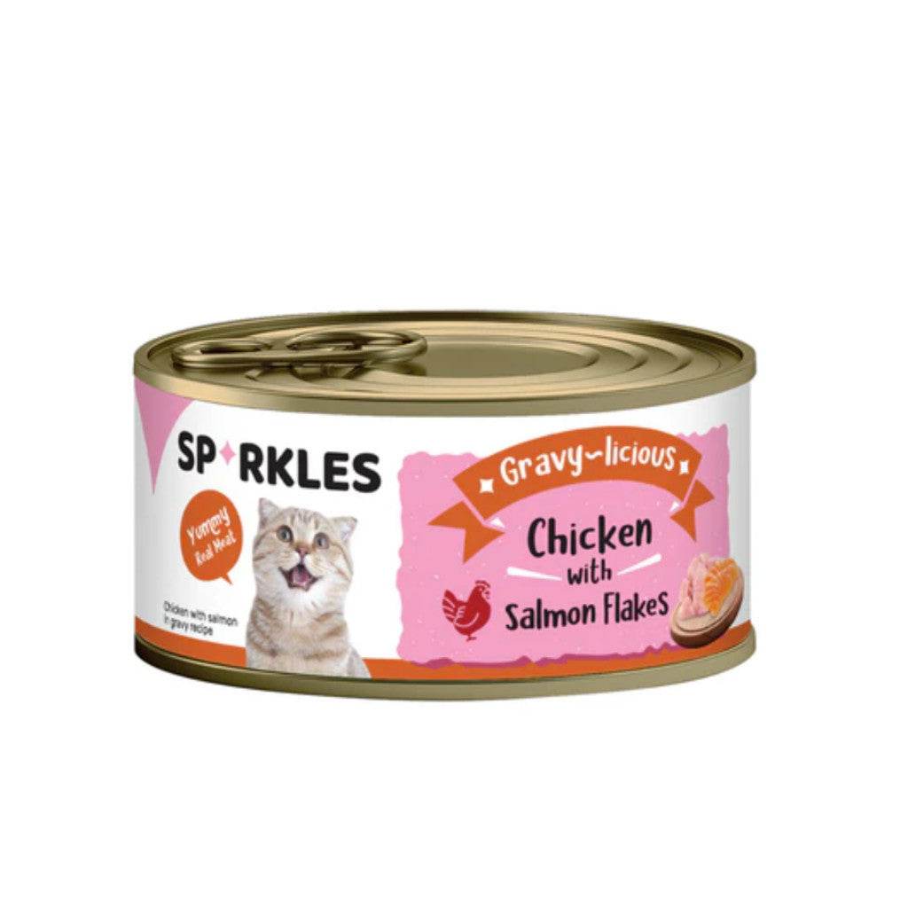 Sparkles Healthy Cat Food Gravy Chicken Salmon