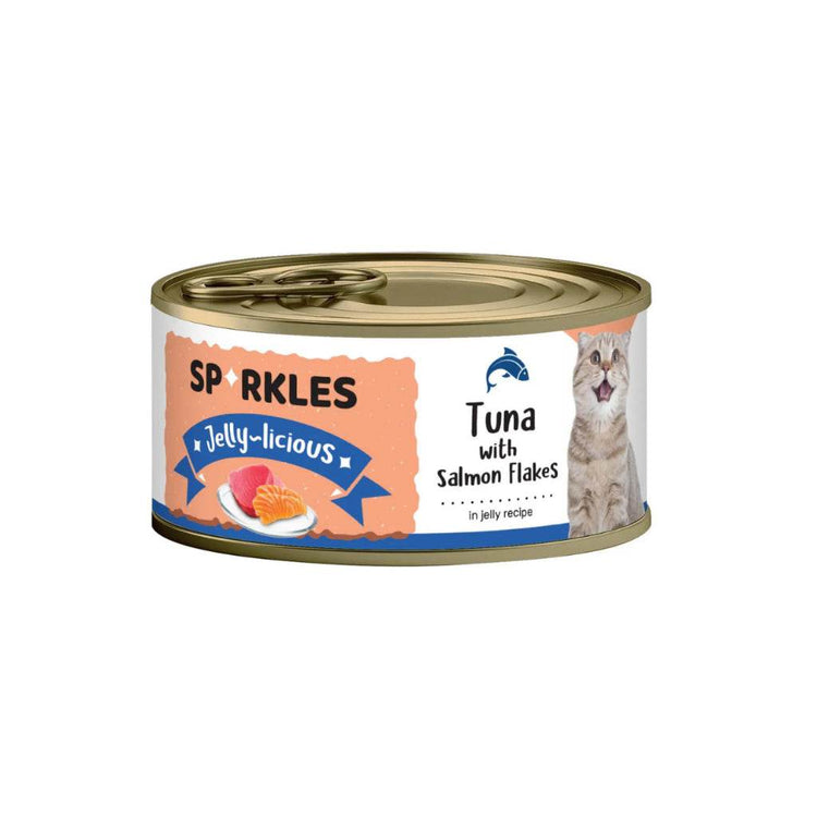 Sparkles Healthy Cat Food Jelly Tuna Salmon
