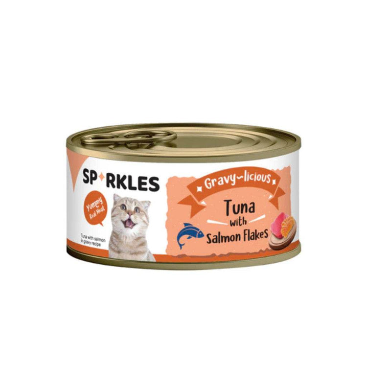Sparkles Healthy Cat Food Gravy Tuna Salmon