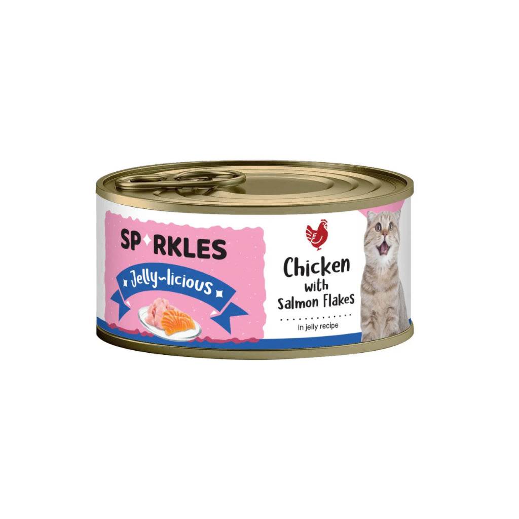 Sparkles Healthy Cat Food Jelly Chicken Salmon