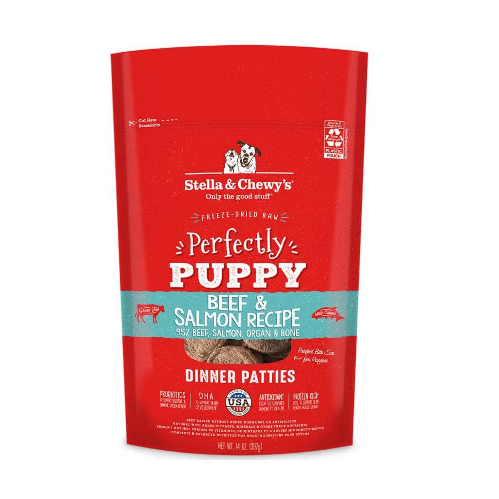 Stella & Chewy's Dinner Patties Freeze-Dried Raw Dog Food Beef & Salmon 14oz