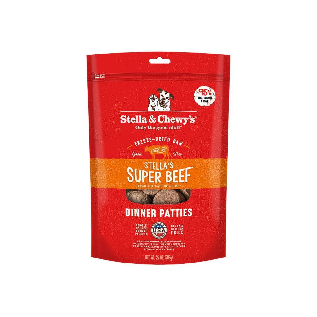 Stella & Chewy's Dinner Patties Freeze-Dried Raw Dog Food Super Beef 25oz