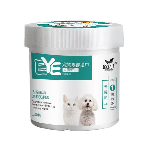 150pcs Pet Eye & Ear Wipes – Tear Stain Removal Eye Wipes 130pcs