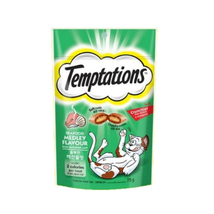 75g Temptations Cat Treats Seafood Medley