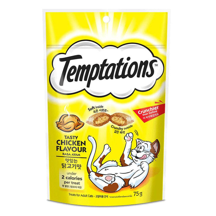 75g Temptations Cat Treats Tasty Chicken