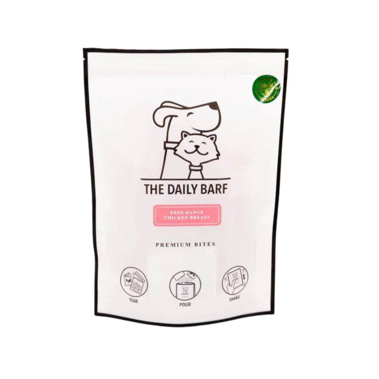 90g The Daily Barf Dehydrated Treats For Dogs & Cats Chicken Breast