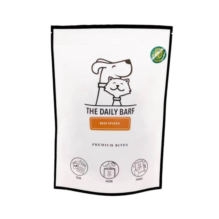 90g The Daily Barf Dehydrated Treats For Dogs & Cats Beef Spleen