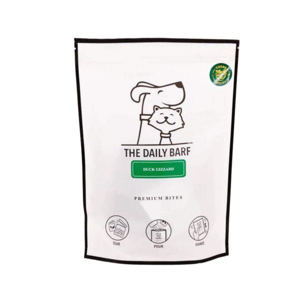 90g The Daily Barf Dehydrated Treats For Dogs & Cats Duck Gizzard