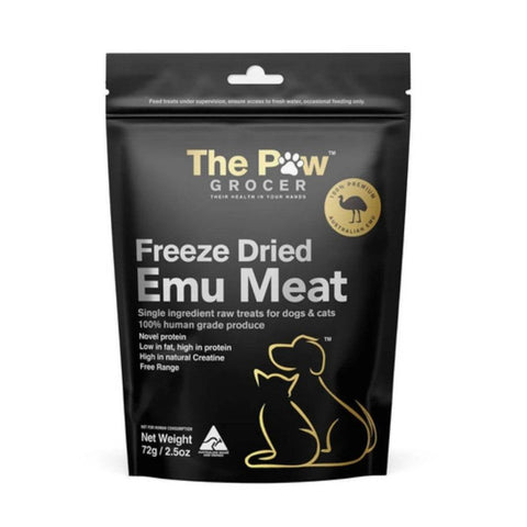 The Paw Grocer Freeze Dried Treats Emu Meat 72g