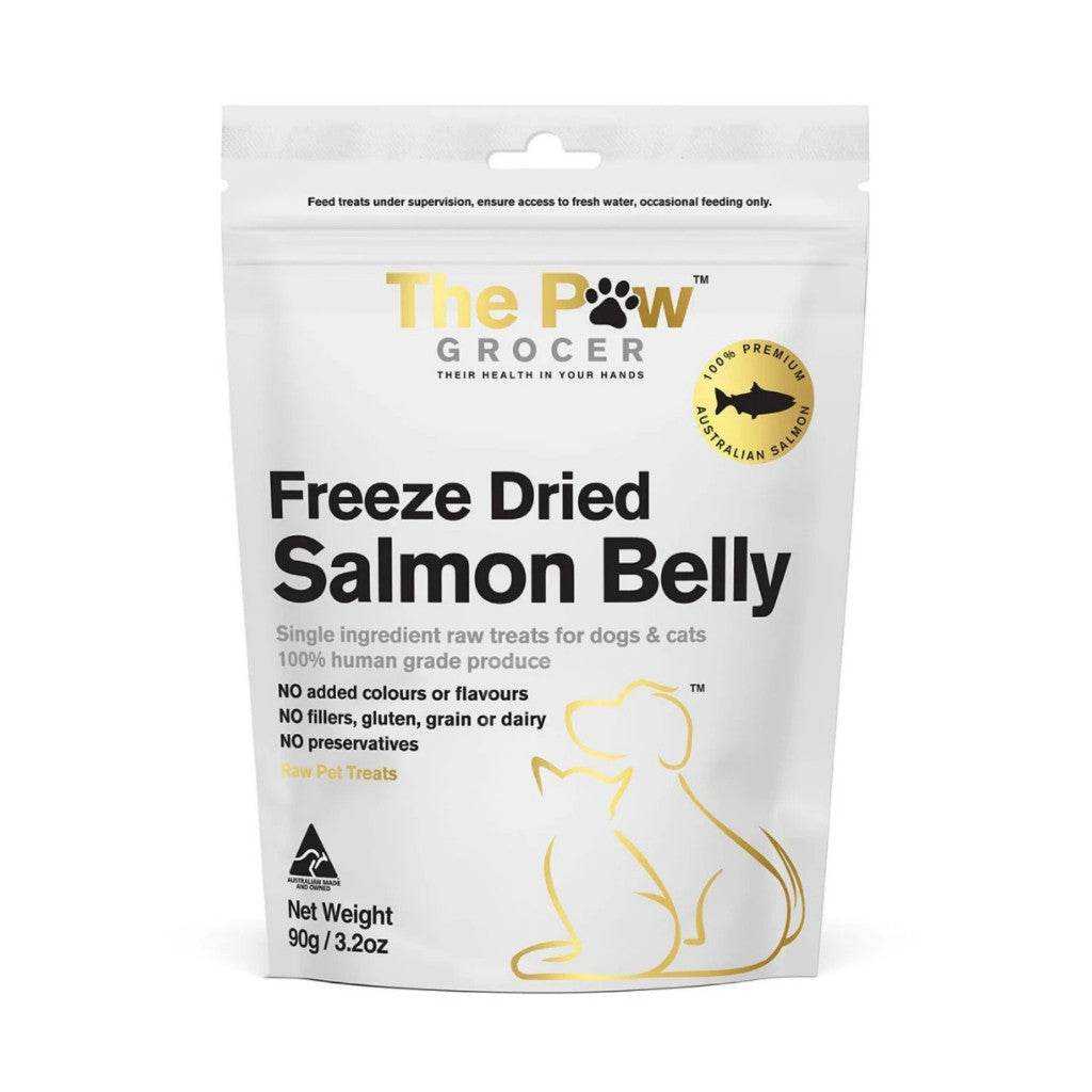 The Paw Grocer Freeze Dried Treats Salmon Belly 90g
