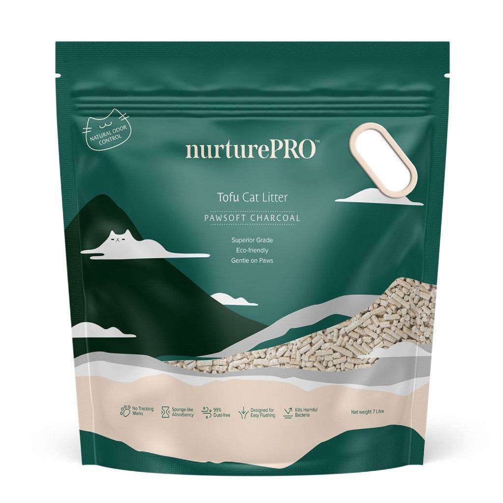 [Bundle of 6] Nurture PRO Pawsoft Tofu Cat Litter 7L – Superb Odor Control Charcoal