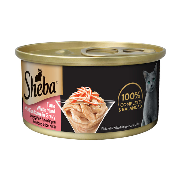 Sheba Deluxe Canned Wet Cat Food 85g - High-Protein Meal for Cats