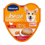 85g Vitakraft Joesie & Poesie Hearts Tray Turkey & Carrot