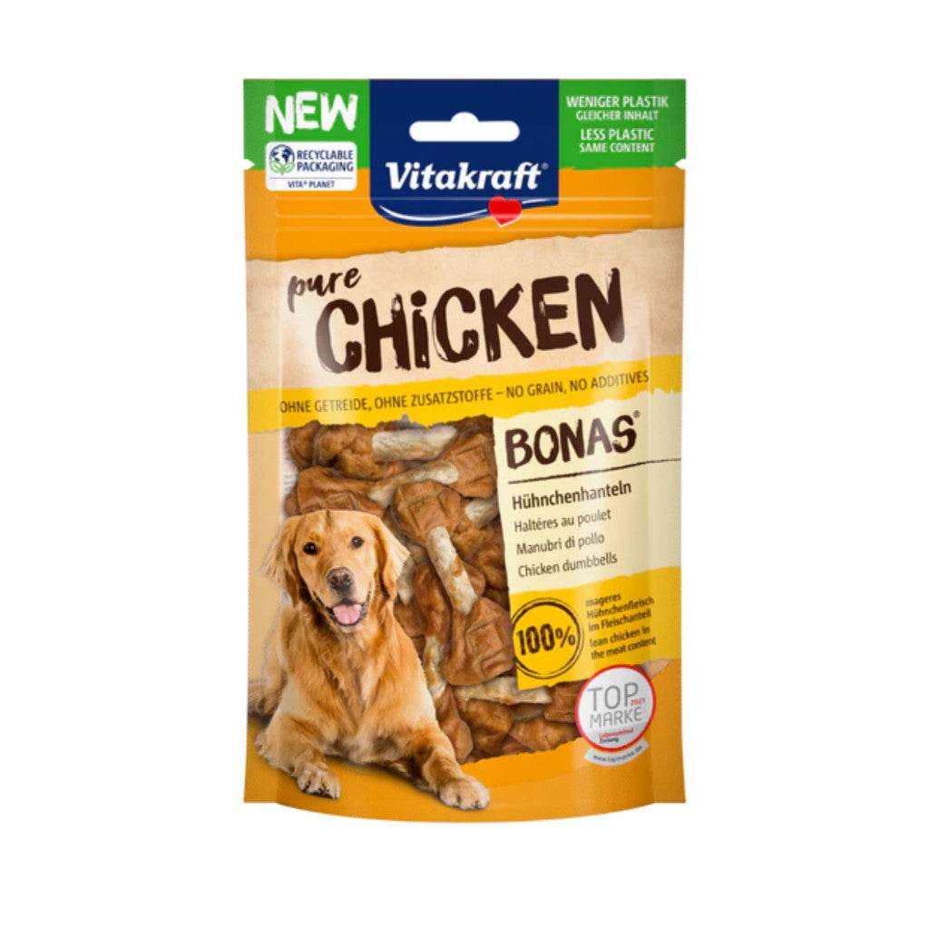 Vitakraft Dog Treats 80g – Pure Chicken, Beef, Lamb, Duck & More Chicken Dumbbells