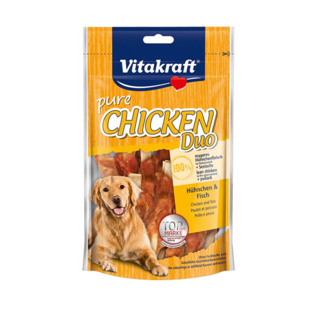 Vitakraft Dog Treats 80g – Pure Chicken, Beef, Lamb, Duck & More Chicken Duo Fish