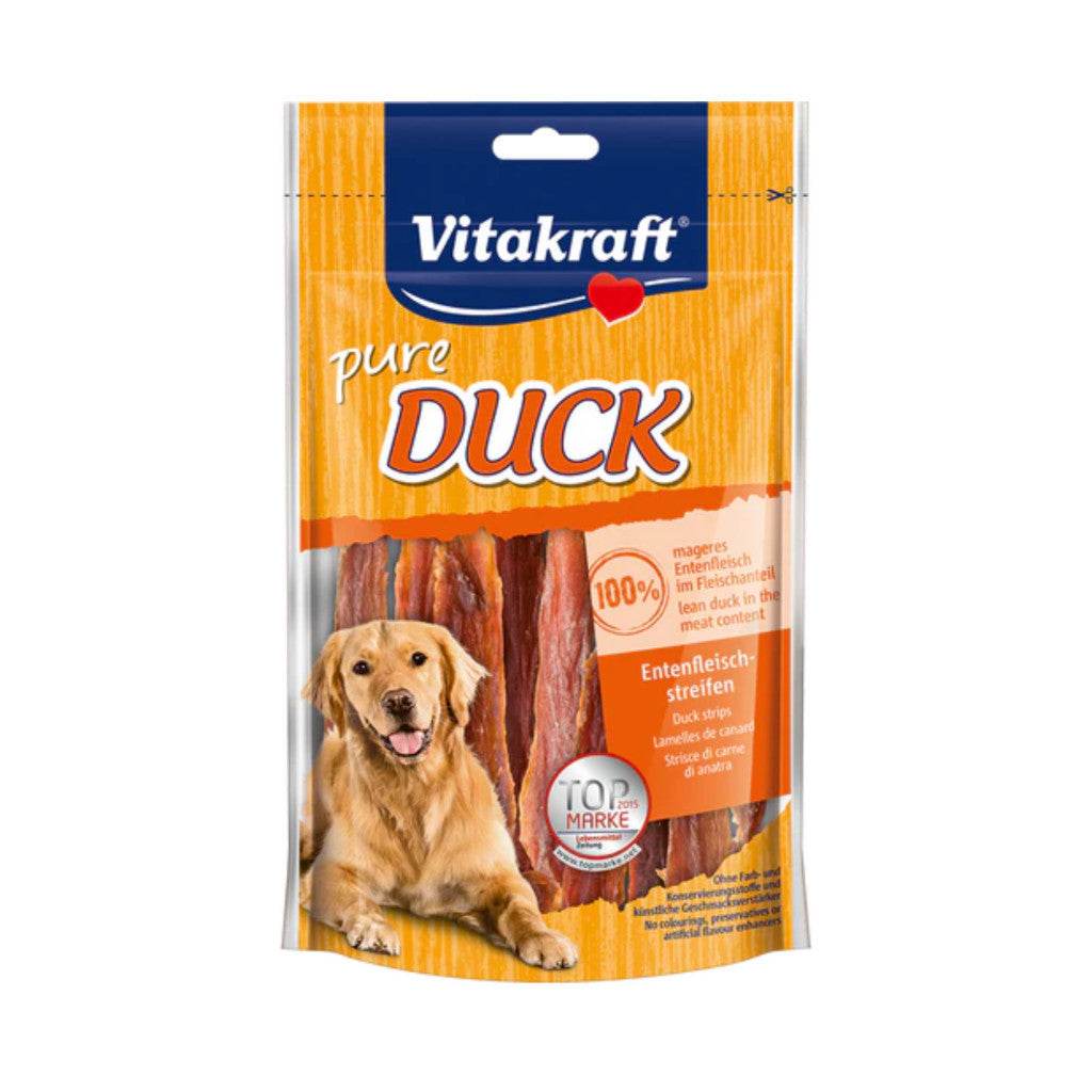 Vitakraft Dog Treats 80g – Pure Chicken, Beef, Lamb, Duck & More Duck Fillet