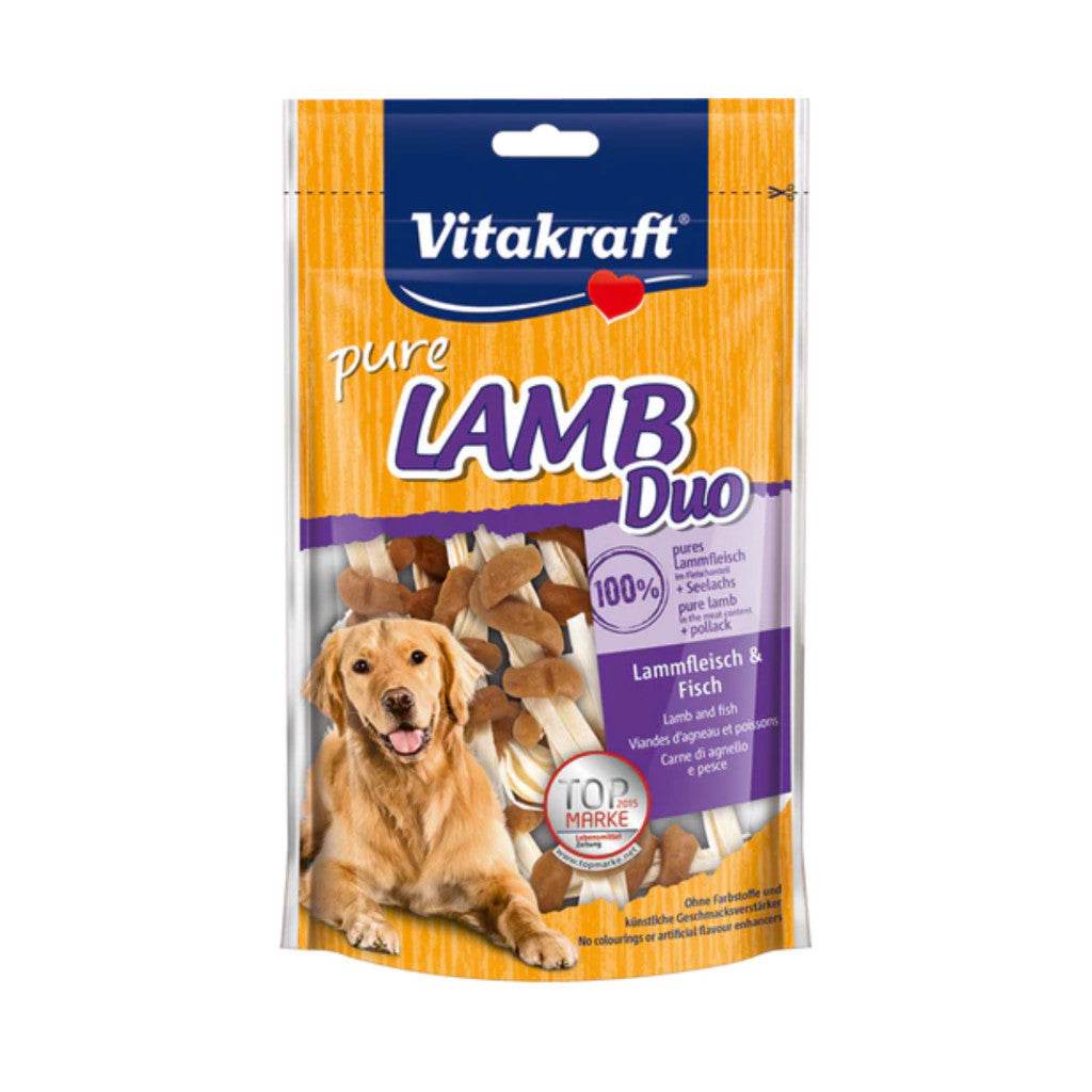 Vitakraft Dog Treats 80g – Pure Chicken, Beef, Lamb, Duck & More Lamb Duo Fish