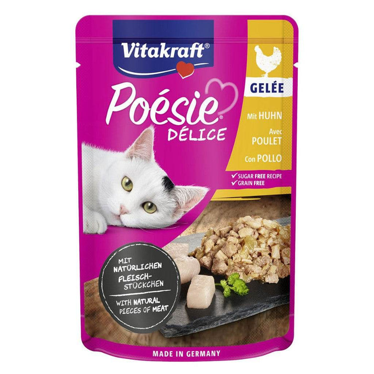 85g Vitakraft Poesie Delice Pouch Chicken | Jelly