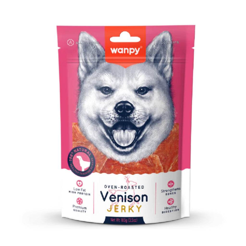 Wanpy Jerky Treats For Cats & Dogs Venison Jerky