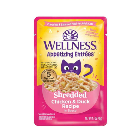 Wellness Appetizing Entrées Shredded, Flaked, Mousse Shredded Chicken
