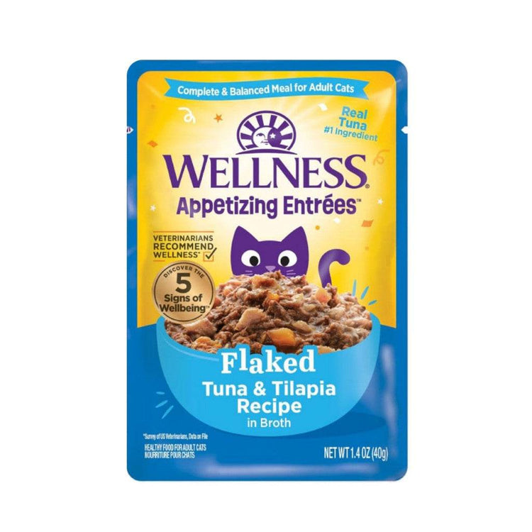 Wellness Appetizing Entrées Shredded, Flaked, Mousse Flaked Tuna&Tilapia