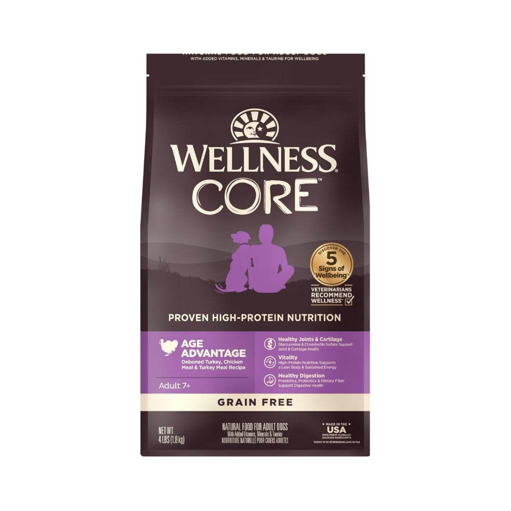 Wellness CORE Grain Free Dry Food for Dog Senior 4lb