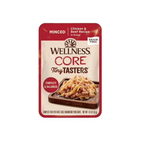 Wellness CORE Tiny Tasters– Gourmet Wet Meals 1.75oz Kitten MincedChicken