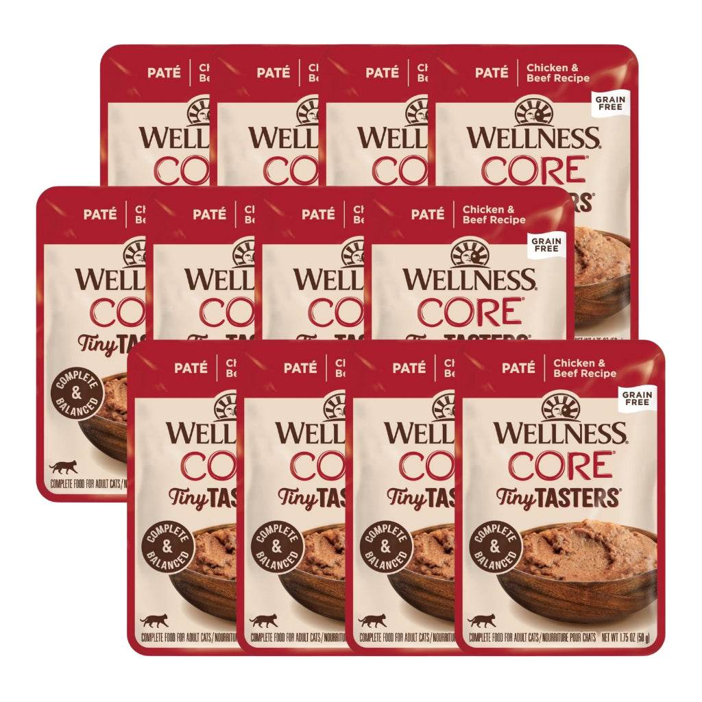 Wellness CORE Tiny Tasters Wet Cat Food Pate Chicken&Beef