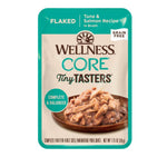 Wellness CORE Tiny Tasters– Gourmet Wet Meals 1.75oz Flaked Tuna & Salmon