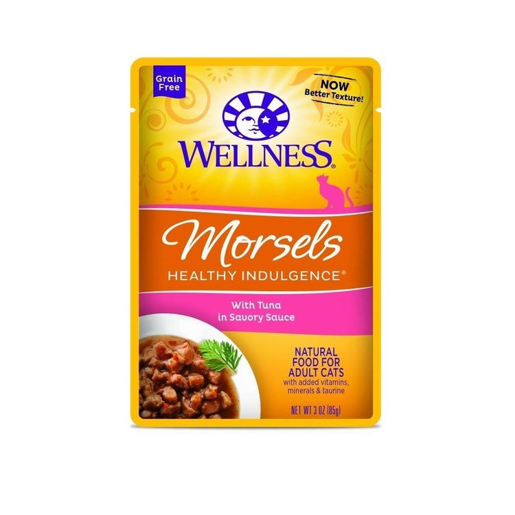 Wellness 3oz Healthy Indulgence Wet Cat Food Morsels Tuna